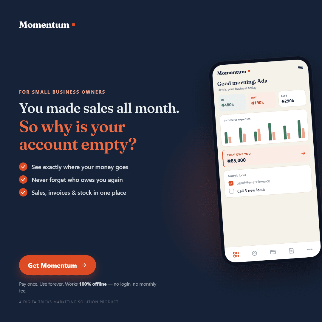 Momentum — The All-in-One Offline Business App for Small Business Owners